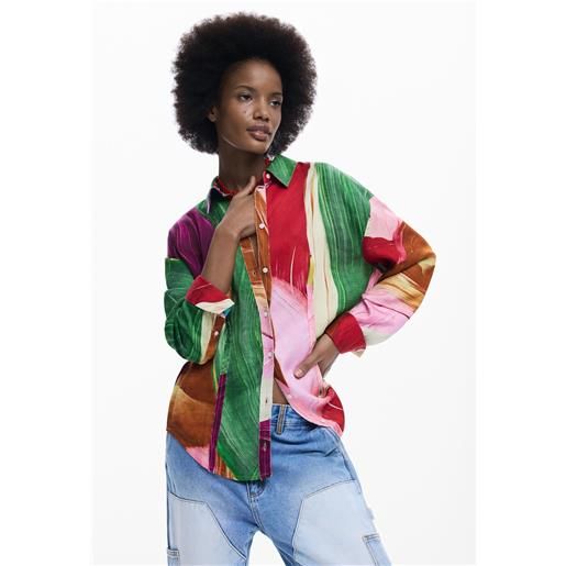 Desigual camicia aderente stampata