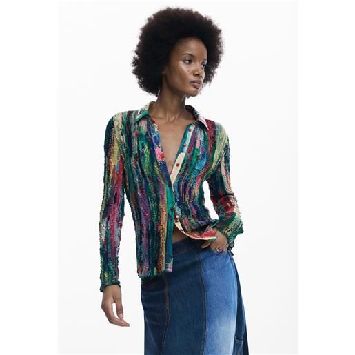 Desigual camicia con stampa arty