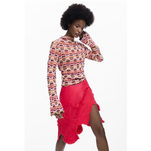 Desigual maglione a maglia colorato