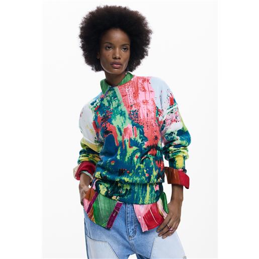 Desigual maglione stampato arty