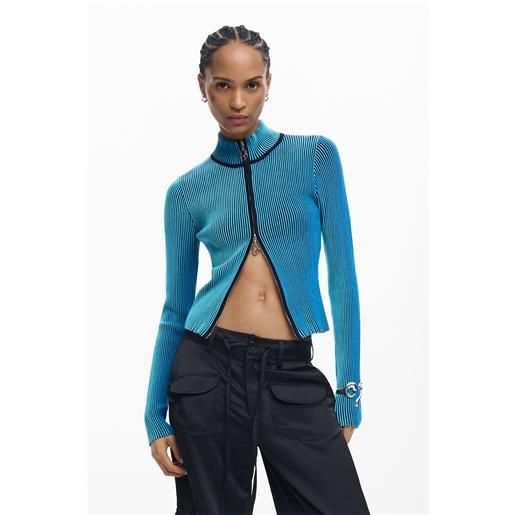 Desigual maglione collo alto con zip