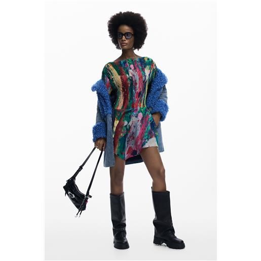 Desigual abito asimmetrico arricciato