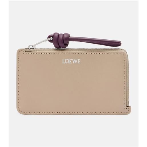Loewe portacarte knot in pelle