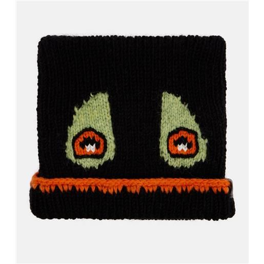 Loewe x louis wain - berretto cat in misto lana