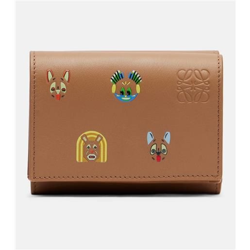 Loewe x louis wain - portafoglio cats in pelle