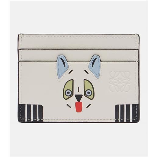 Loewe x louis wain - portacarte cats in pelle