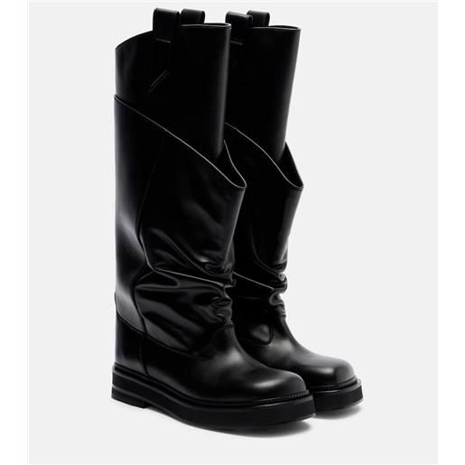 The Attico anfibi passeggiata in pelle