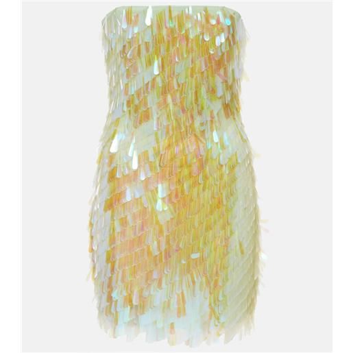 The Attico miniabito in seta con paillettes