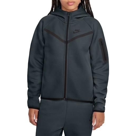 NIKE felpa con cappuccio full zip tech fleece bambina