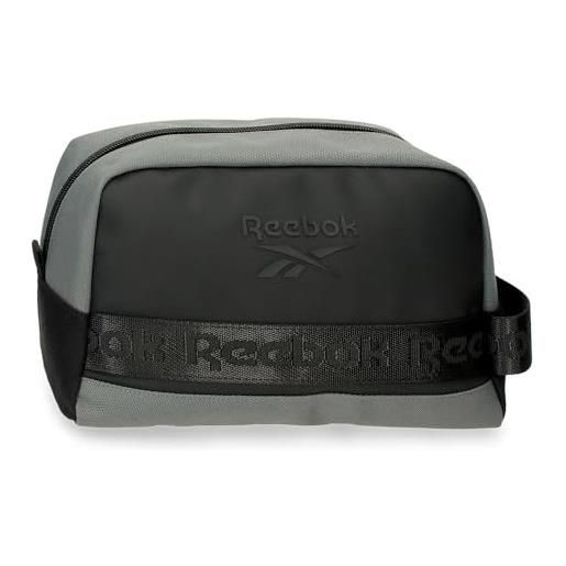 Reebok baltimore beauty case grigio 25 x 15 x 12 cm poliestere by joumma bags