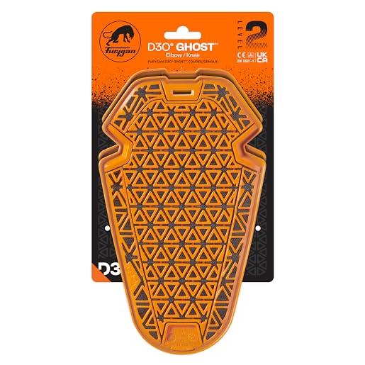 Furygan protezione gomiti o ginocchia d3o ghost l2 unisex - un paio di protezioni avanzate d3o discrete omologate livello 1 per pantaloni jeans moto - tecnologia d3o sicurezza totale