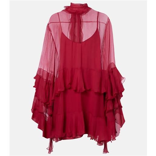 Chloe chloã© abito corto in seta