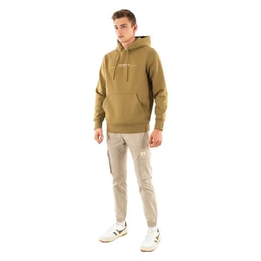 Calvin Klein Jeans calvin klein minimal lj30j327076, felpa, uomo, verde (gothic olive), m