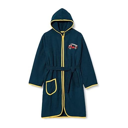 Playshoes accappatoio in spugna per bambini, unisex - bambini e ragazzi, vigili del fuoco, 86-92