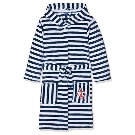 Playshoes accappatoio in pile per bambini, vestaglia unisex - bambini e ragazzi, ringel, 134/140