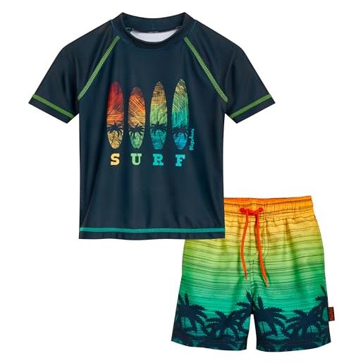 Playshoes set da bagno con protezione uv in due pezzi, giungla, 74/80 cm