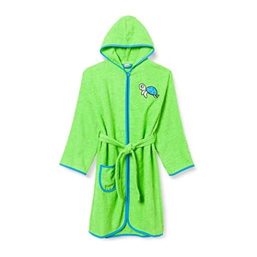 Playshoes accappatoio in spugna per bambini, unisex - bambini e ragazzi, tartaruga, 98-104
