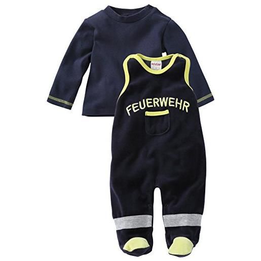 Playshoes set pagliaccetto nicki fire department brandweer unisex - bambini e ragazzi, vigili del fuoco, 68
