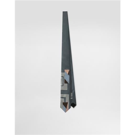 Dolce & Gabbana cravatta in twill stampa vintage