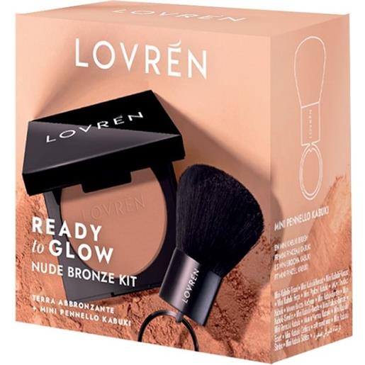 Clinicalfarma lovren ready to glow travel kit terra nude bronze kit 1 terra abbronzante nude bronze + 1 pennello kabuki