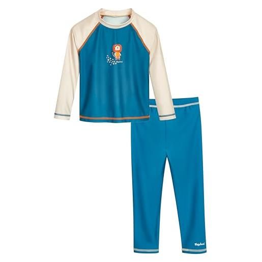 Playshoes zweiteiler lang costume a maglietta, set a maniche lunghe giungla, 98/104 cm bambini e ragazzi