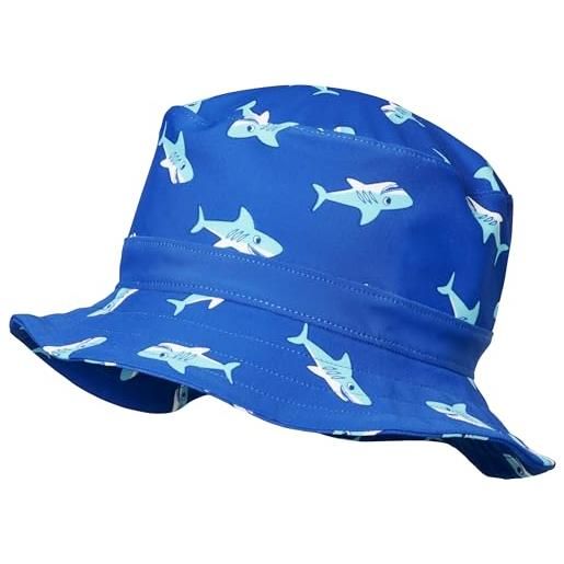 Playshoes cappello da pescatore con protezione uv, copricapo con cuffia da bagno bambini e ragazzi, hai, 53