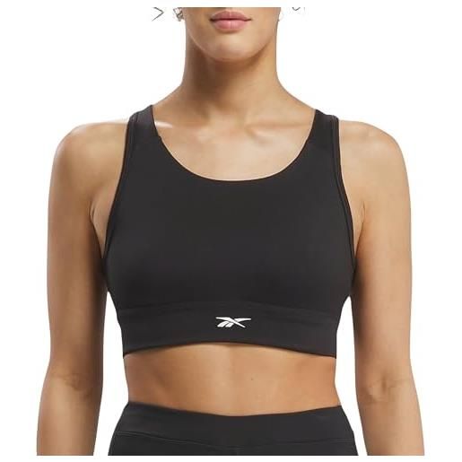 Reebok running reggiseno sportivo, nghblk, xs donna