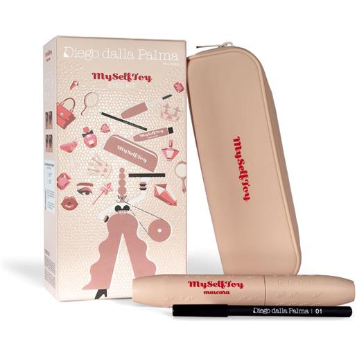 Diego dalla palma myselftoy mascara kit set con un mascara e una matita nera