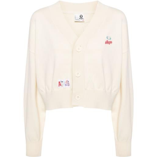 A BATHING APE® cardigan con scollo a v - toni neutri