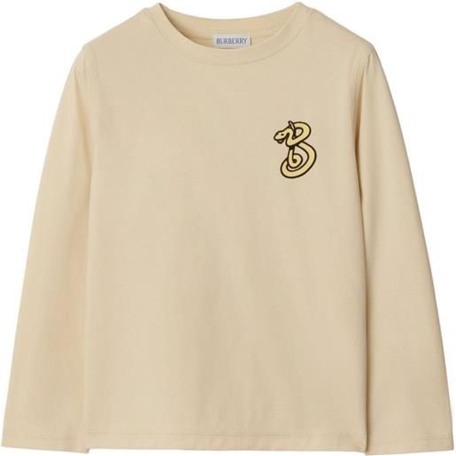 Burberry Kids t-shirt con stampa - bianco