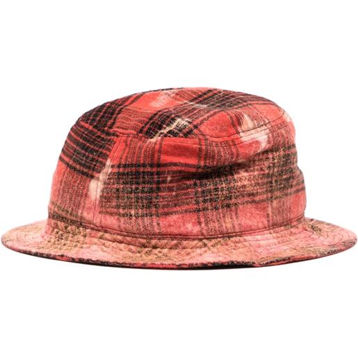 We11done cappello bucket con applicazione - rosso