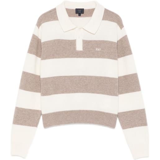 Fay Kids polo a righe - toni neutri