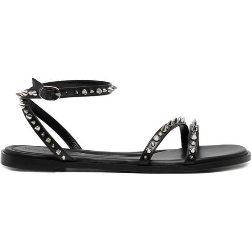 Alexander McQueen sandali con borchie - nero