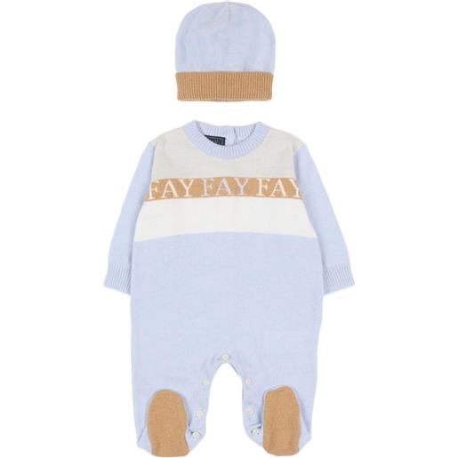 Fay Kids tutina con bottoni (2 pezzi) - blu