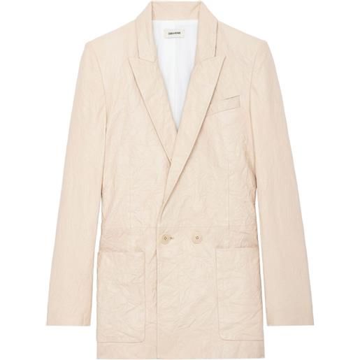 Zadig&Voltaire blazer con revers a lancia - toni neutri