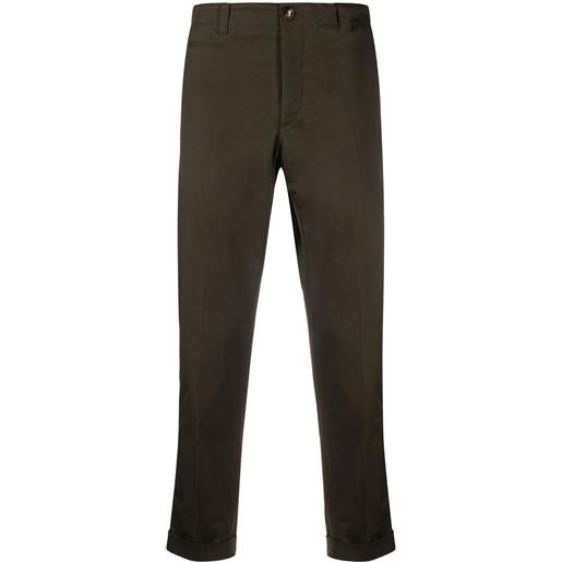 PT Torino pantaloni crop con fibbia - verde