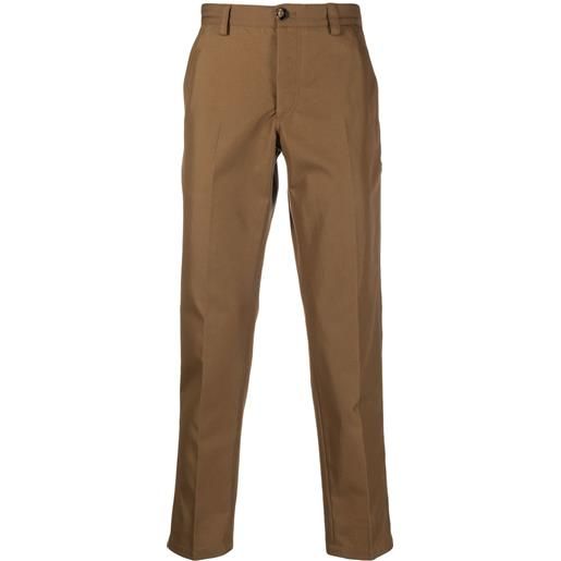 PT Torino pantaloni affusolati a vita media - marrone