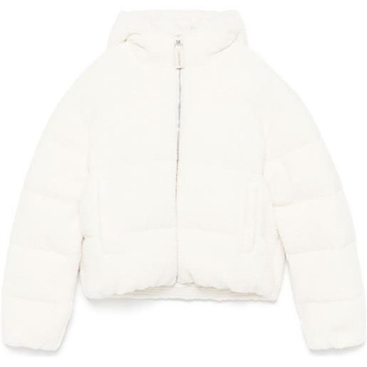 Calvin Klein Kids piumino teddy con cappuccio - bianco