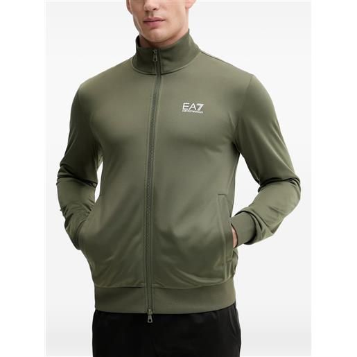 Ea7 Emporio Armani camicia con zip - verde