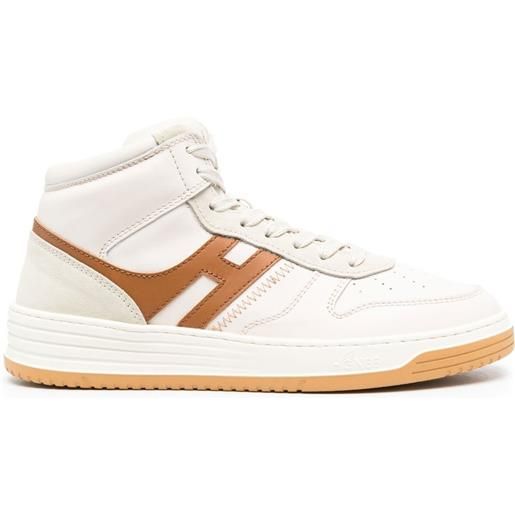 Hogan sneakers alte con inserti - toni neutri