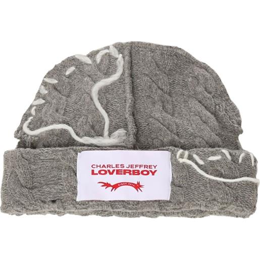 Charles Jeffrey Loverboy berretto con applicazione logo - grigio