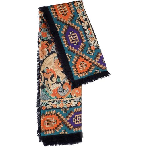 Pierre-Louis Mascia foulard con stampa - blu