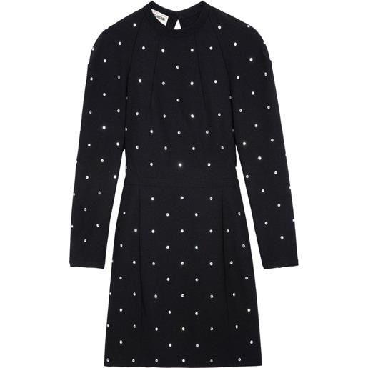 Zadig&Voltaire abito corto racia con decorazione - nero