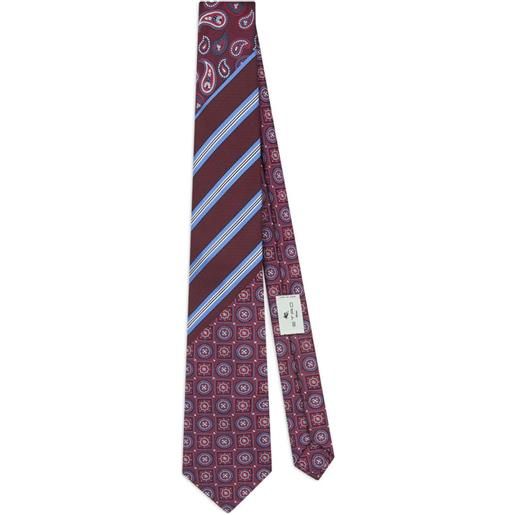 ETRO cravatta con design patchwork - rosso