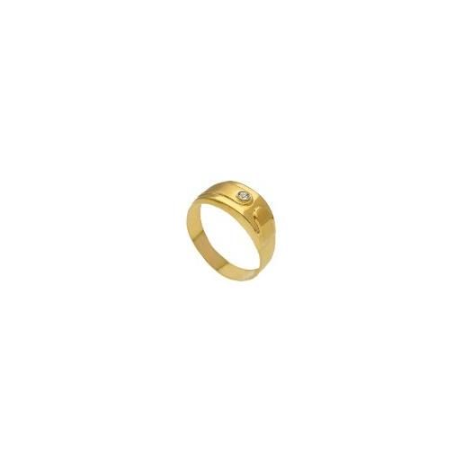 ORO&CO anello da uomo in oro giallo 18 kt