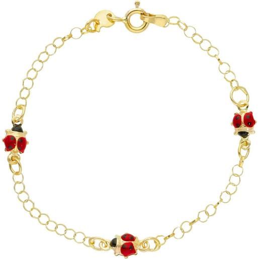 ORO&CO bracciale bimbo in oro giallo e smalto 9 kt