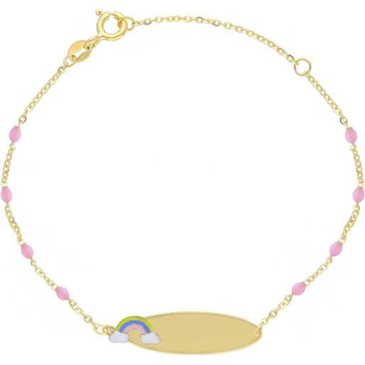 ORO&CO bracciale bimbo in oro giallo e smalto 9 kt