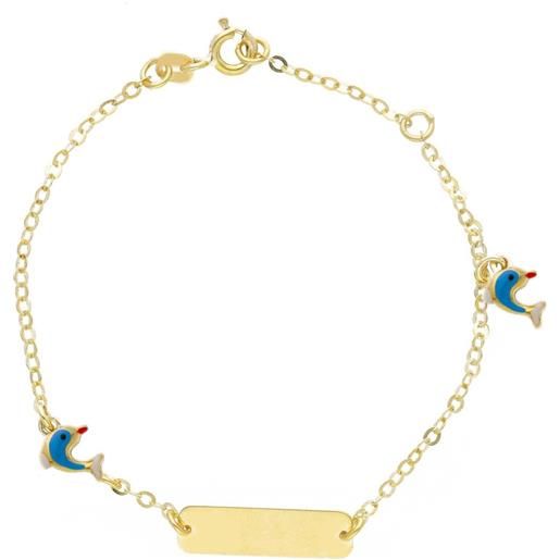 ORO&CO bracciale bimbo in oro giallo e smalto 9 kt