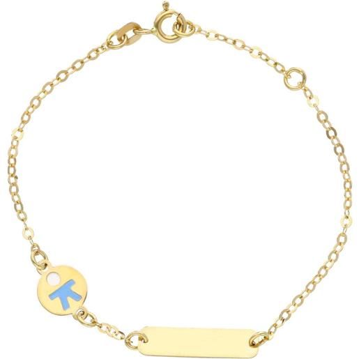 ORO&CO bracciale bimbo oro giallo e smalto 18 kt