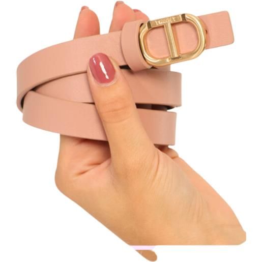 TWINSET cintura twinset in similpelle con fibbia logo
